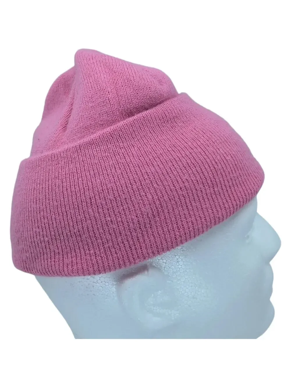 Carhartt Beanie Youth One‎ Size Pink Knit 100% Acrylic Cuffed Made In USA